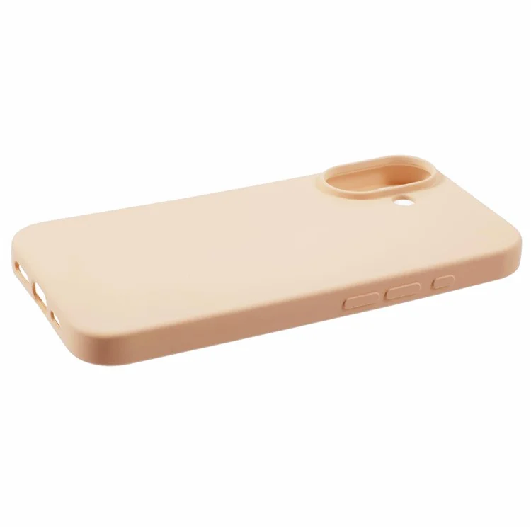 Funda para iPhone 16 Plus de TPU, forro de fibra suave, cubierta de teléfono anti-arañazos - Rosa