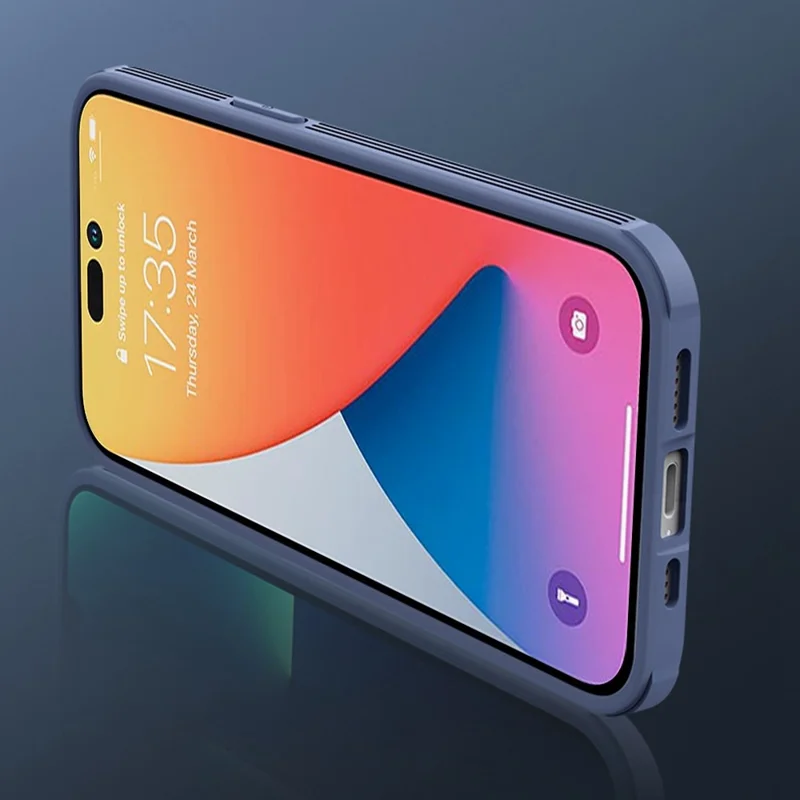 For iPhone 13 Pro Max 6.7 inch Compatible with MagSafe PC+TPU Phone Back Shell Case with Slide Camera Cover - Green