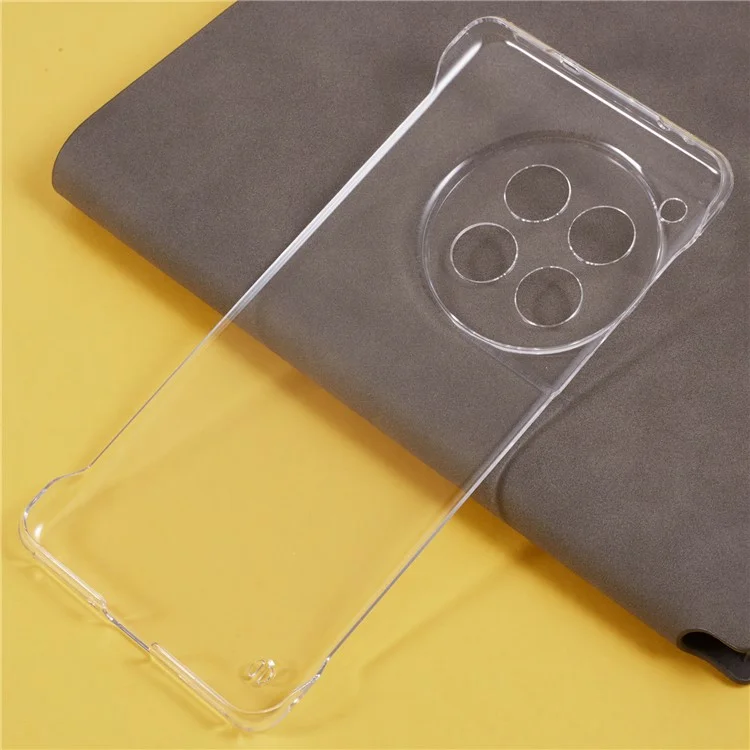 For OnePlus 12 5G Clear Case Borderless Protective PC Phone Cover