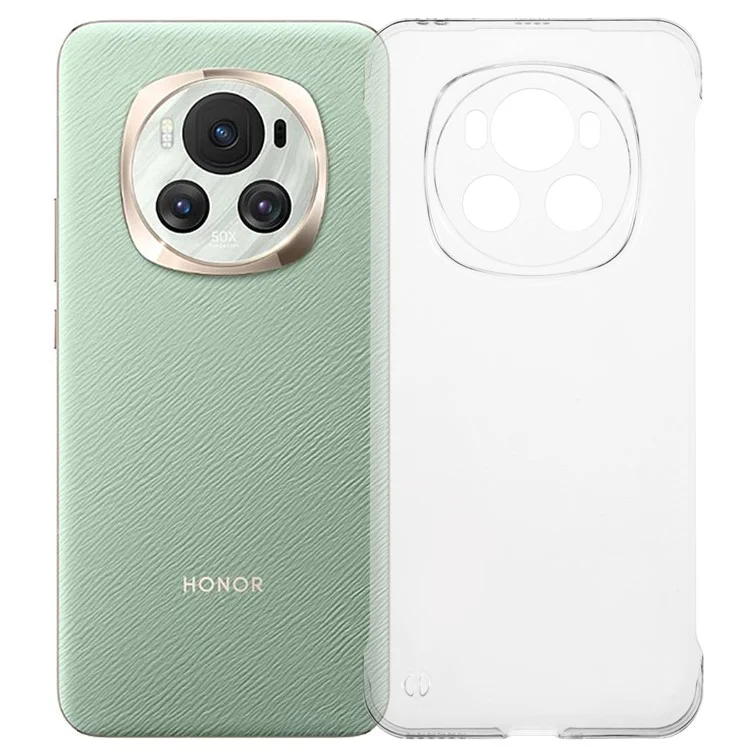 Coque 5G Magic6 For Honor Transparente à Cadre Invisible Couvercle de Téléphone PC