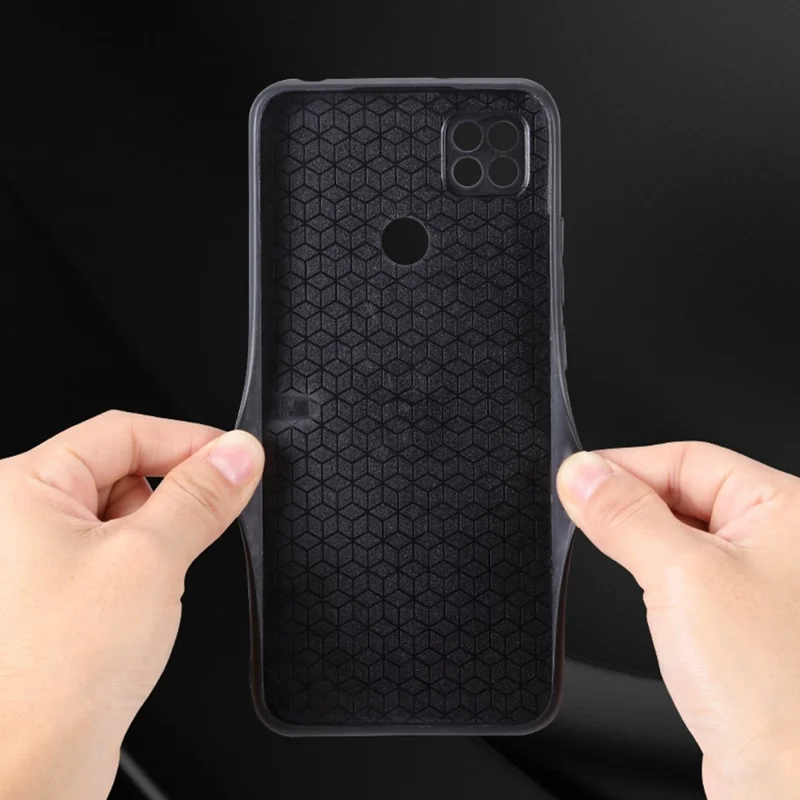 AZNS For Xiaomi Redmi 10A / Redmi 9C / Redmi 9C NFC PU Leather Coated TPU Case Anti-drop Imprinted Pattern Phone Cover - Blue