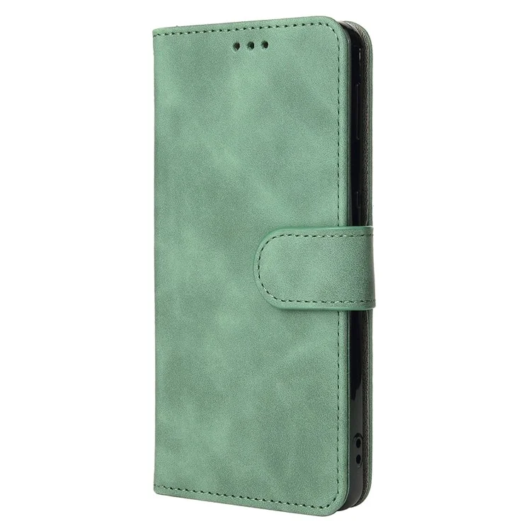 Para Iphone 14 Pro Max Skin-touch Feeling PU Cuero Funda de Cuero Protección Completa TPU TPU Cubierta de Teléfono - Verde