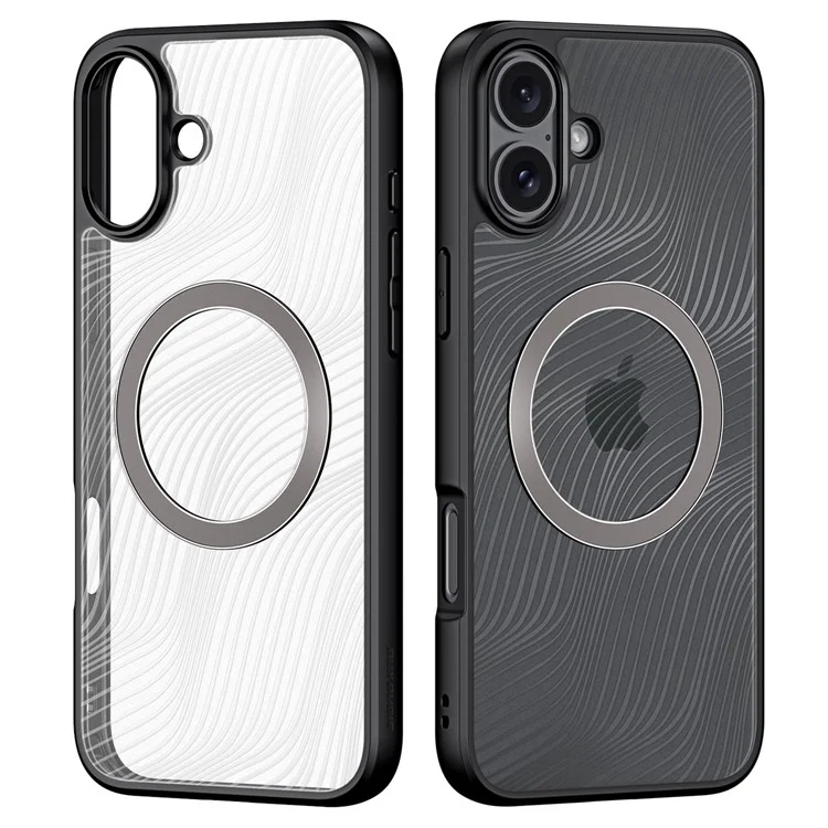 DUX DUCIS Aimo Series per iPhone 16 Case Compatibile con MagSafe (Certificazione REACH), Nero