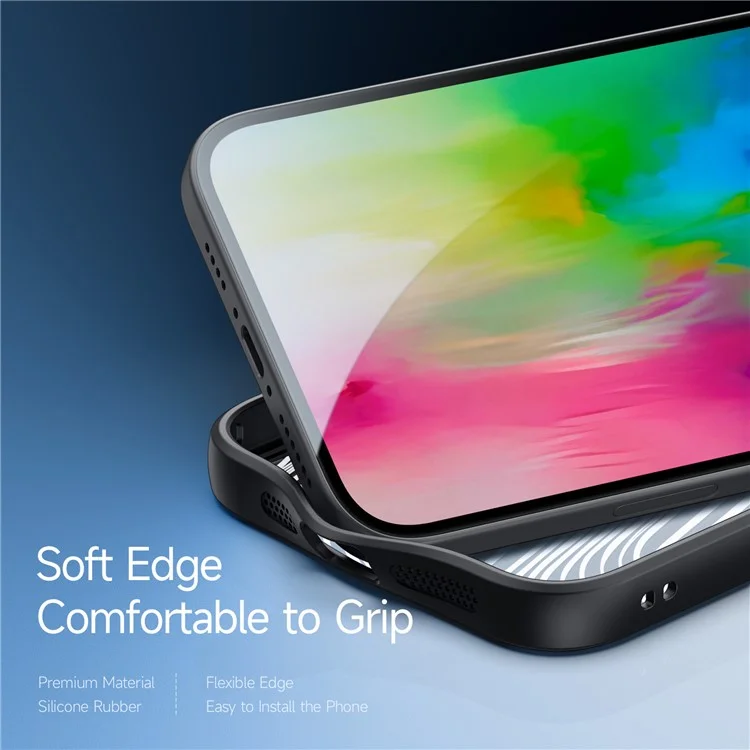 DUX DUCIS Aimo Series for iPhone 16 Plus Magnetic Case PC+TPU Protective Phone Cover (REACH Certification) - Black