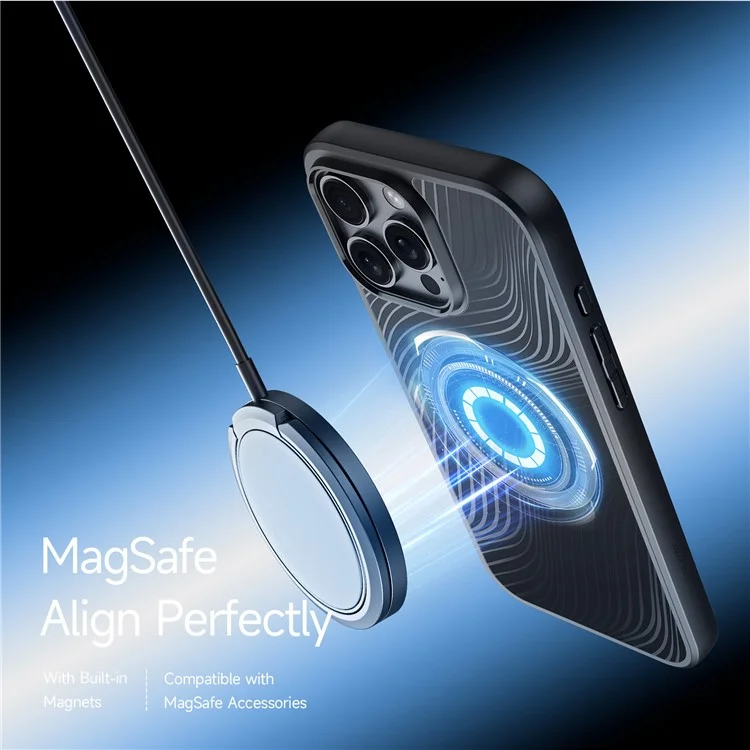 DUX DUCIS Aimo Series for iPhone 16 Pro Max Phone Case Compatible with MagSafe (REACH Certification) - Black