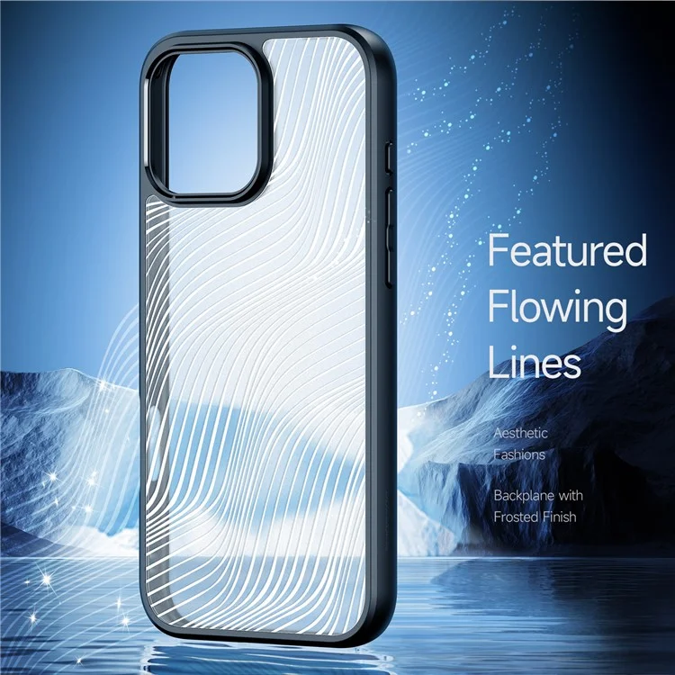 Serie Dux Ducis Aimo Para Iphone 16 Pro Max Case TPU+PC Anti-Drop Matte Cover (certificación Reach) - Negro