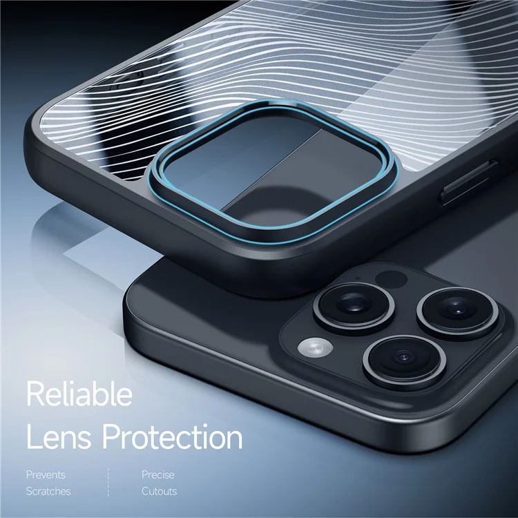 Serie Dux Ducis Aimo Para Iphone 16 Pro Max Case TPU+PC Anti-Drop Matte Cover (certificación Reach) - Negro