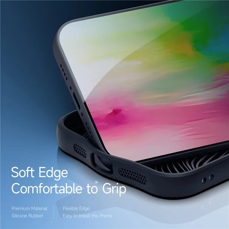 Serie Dux Ducis Aimo Para Iphone 16 Pro Max Case TPU+PC Anti-Drop Matte Cover (certificación Reach) - Negro
