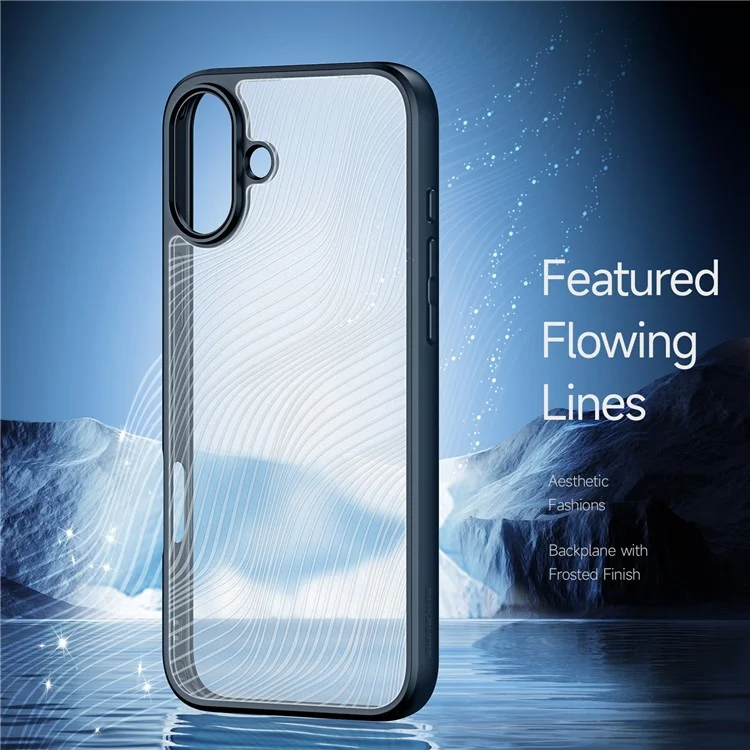 Dux Ducis Amo Series Для Iphone 16 Case TPU+PC Antip-drop Matte Cope Cope (cave Certification) - Черный