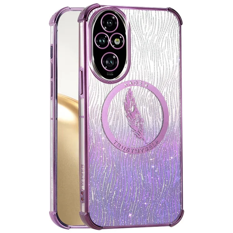 KADEM For Honor 200 Pro 5G Étui Glittery Electroplating TPU - Violet