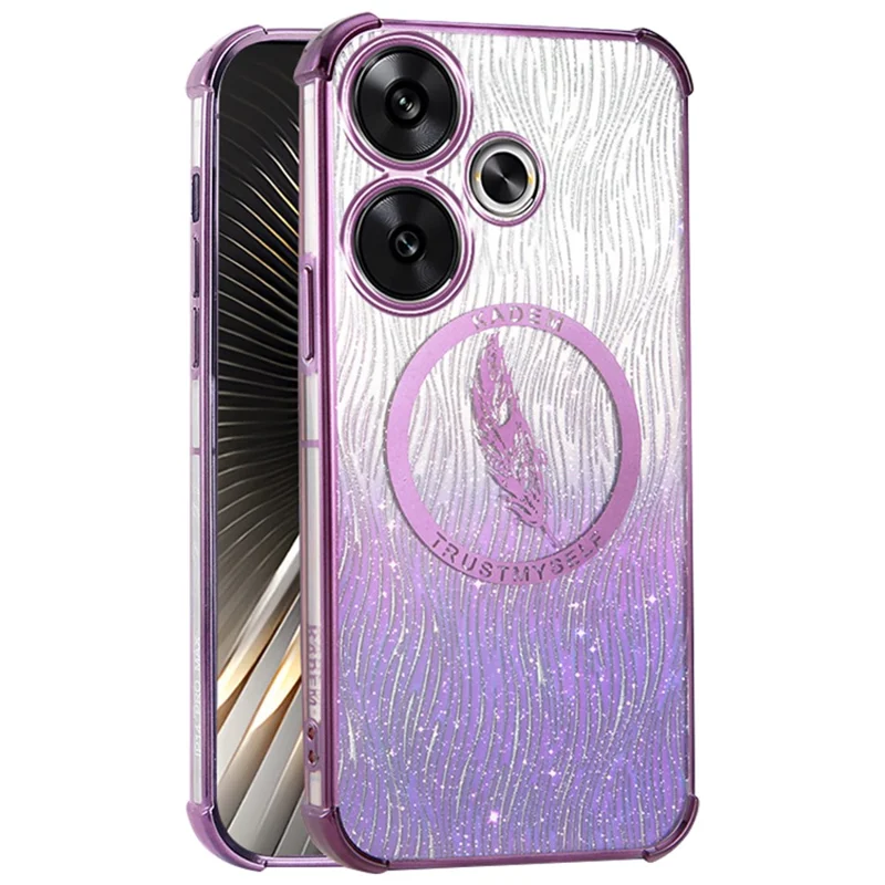 KADEM Per Xiaomi Redmi 13 5G / 13 4G / Poco M6 4G Custodia Telefonica TPU - Viola