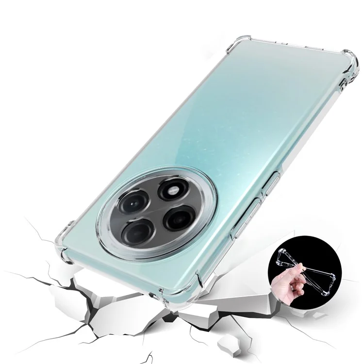 Per Oppo F27 Pro+ 5G Clear Case Soft Touch TPU Phone Cover Corner Cushion