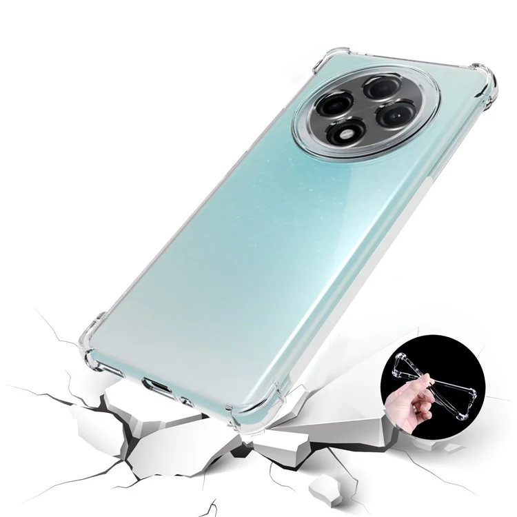 Per Oppo F27 Pro+ 5G Clear Case Soft Touch TPU Phone Cover Corner Cushion