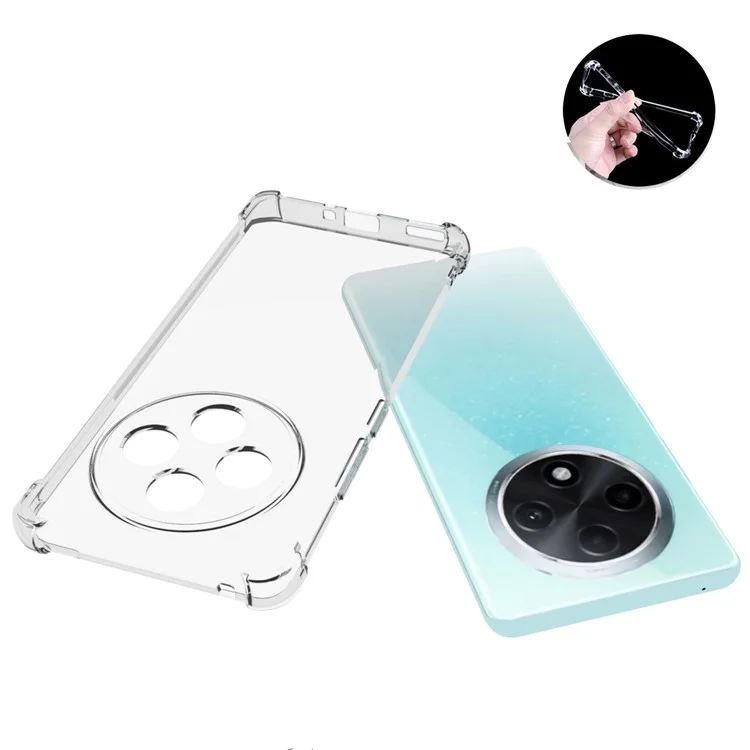 Per Oppo F27 Pro+ 5G Clear Case Soft Touch TPU Phone Cover Corner Cushion