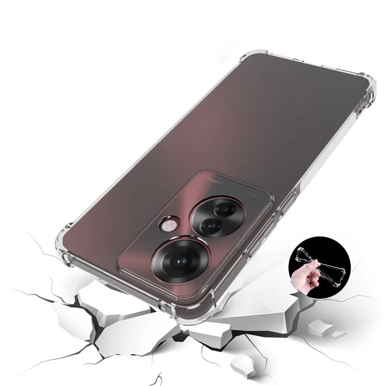 Per Oppo Reno11 A 5G Case Anti-Drop Transparent TPU Phone Cover
