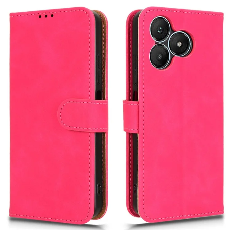Funda Para Wiko T20, Piel Sintética Con Tacto de Piel, Billetera Tipo Flip Cover - Rosa