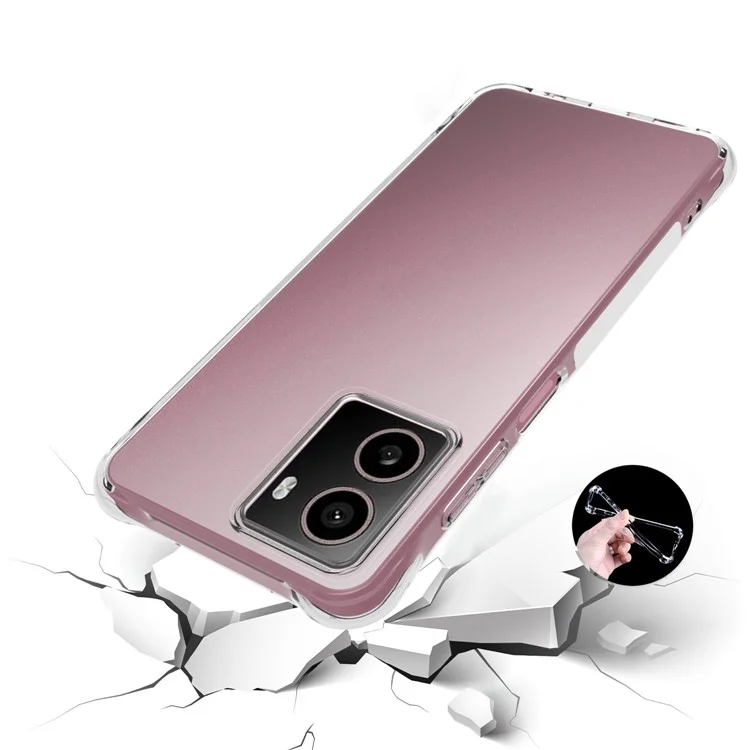 Pour étui HMD Pulse+ / Pulse Pro Antidérapant Transparent TPU Housse de Téléphone Coins Renforcés