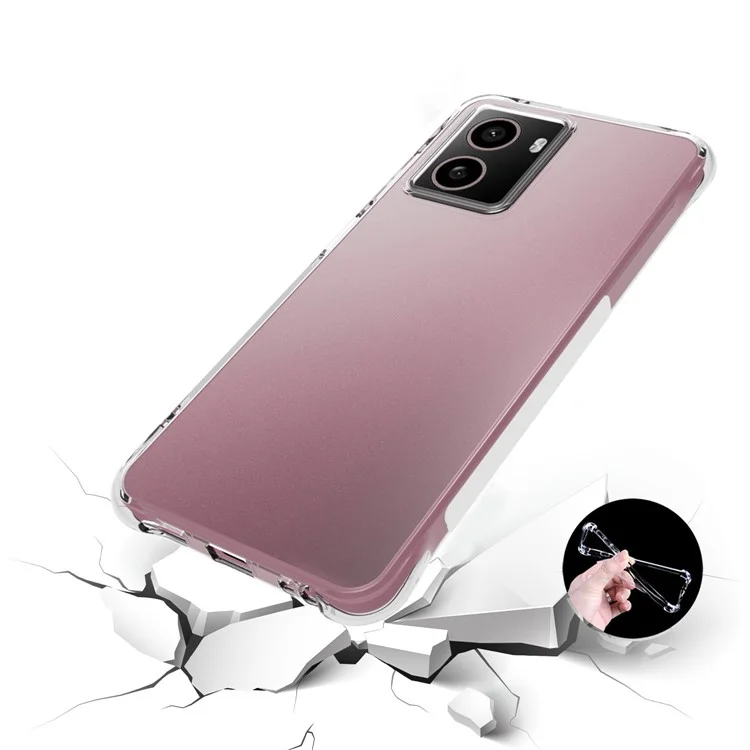 Pour étui HMD Pulse+ / Pulse Pro Antidérapant Transparent TPU Housse de Téléphone Coins Renforcés
