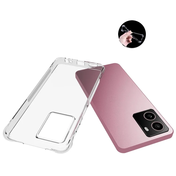 Pour étui HMD Pulse+ / Pulse Pro Antidérapant Transparent TPU Housse de Téléphone Coins Renforcés