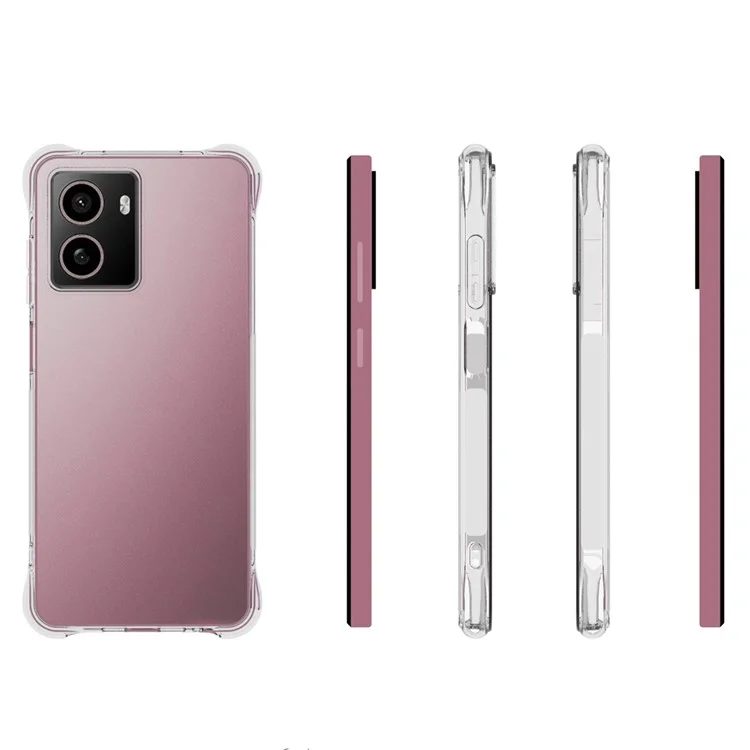 Pour étui HMD Pulse+ / Pulse Pro Antidérapant Transparent TPU Housse de Téléphone Coins Renforcés