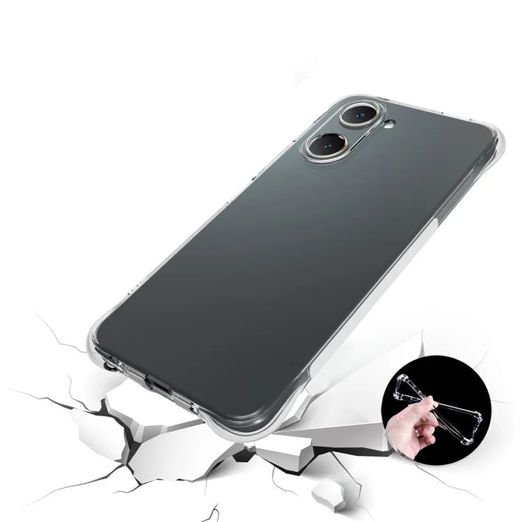 Для vivo Y28s 5G Clear Case Anti-Drop Soft TPU Phone Cover