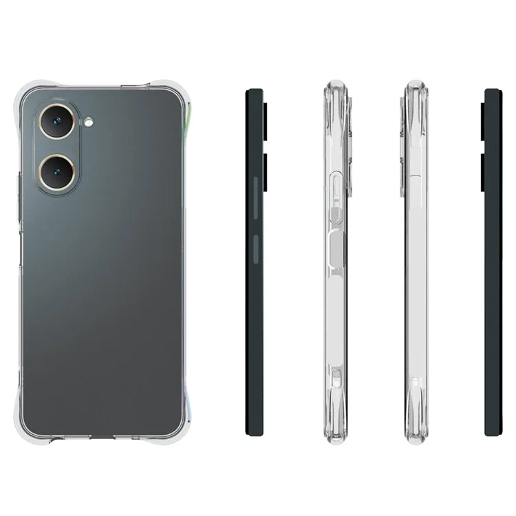 Для vivo Y28s 5G Clear Case Anti-Drop Soft TPU Phone Cover