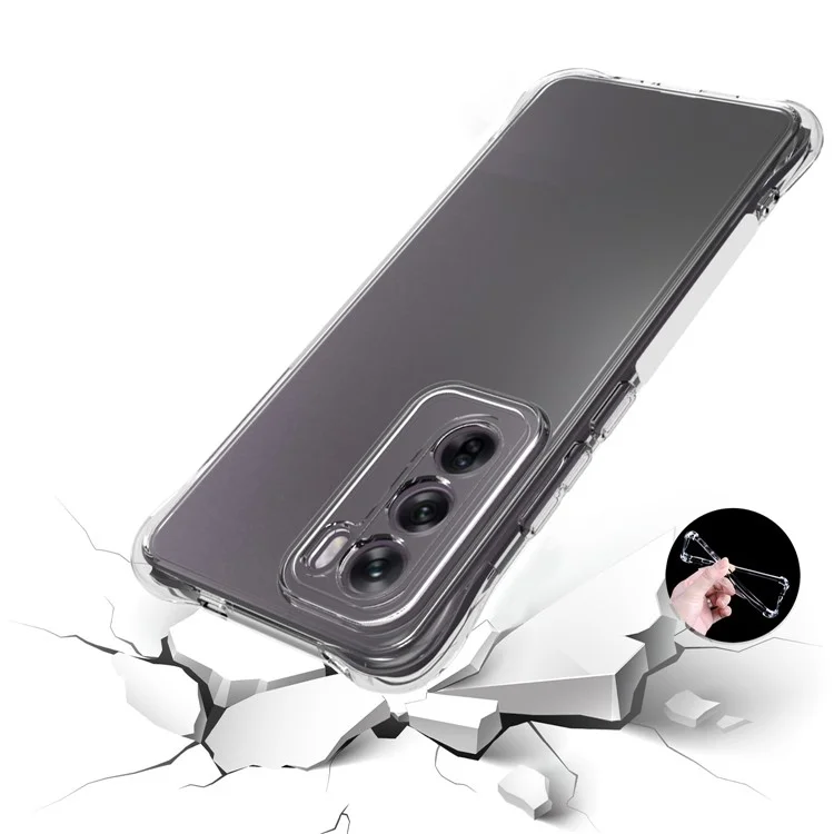 For Oppo Reno12 5G (Global) Case Shockproof Transparent TPU Phone Cover