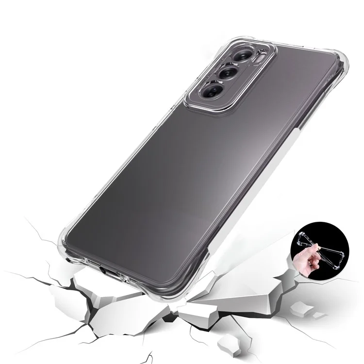 For Oppo Reno12 5G (Global) Case Shockproof Transparent TPU Phone Cover