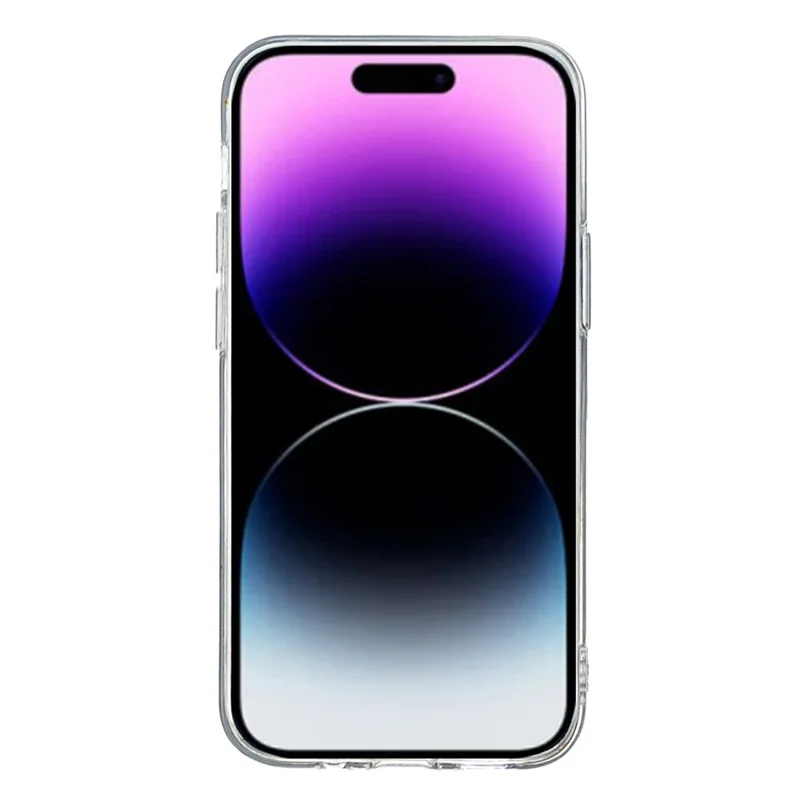 For iPhone 15 Pro Max TPU Case Clear Edge Pattern Printing Phone Cover - Butterfly