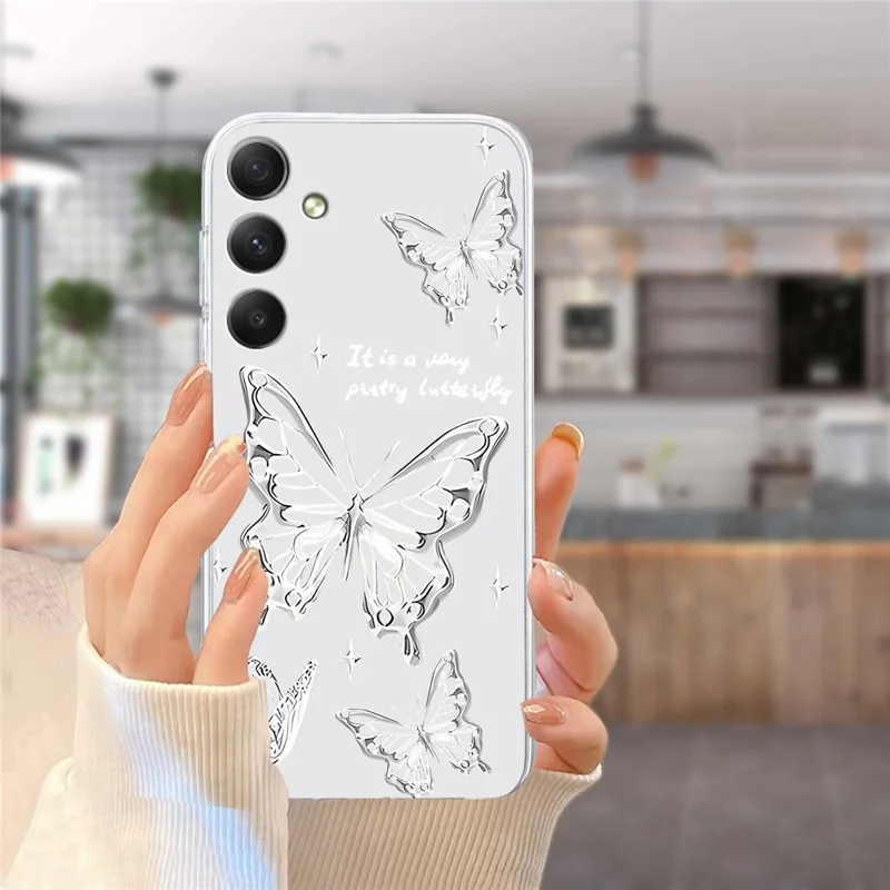 For Samsung Galaxy A14 5G TPU Case Mobile Phone Cover Pattern Printing - Butterfly