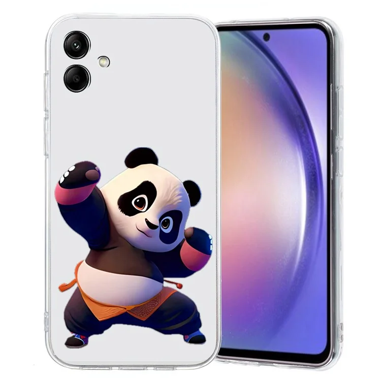 Para Samsung Galaxy A05 4G TPU Capa de Telefone Padrão Impressão Protetora Back Cover - Panda