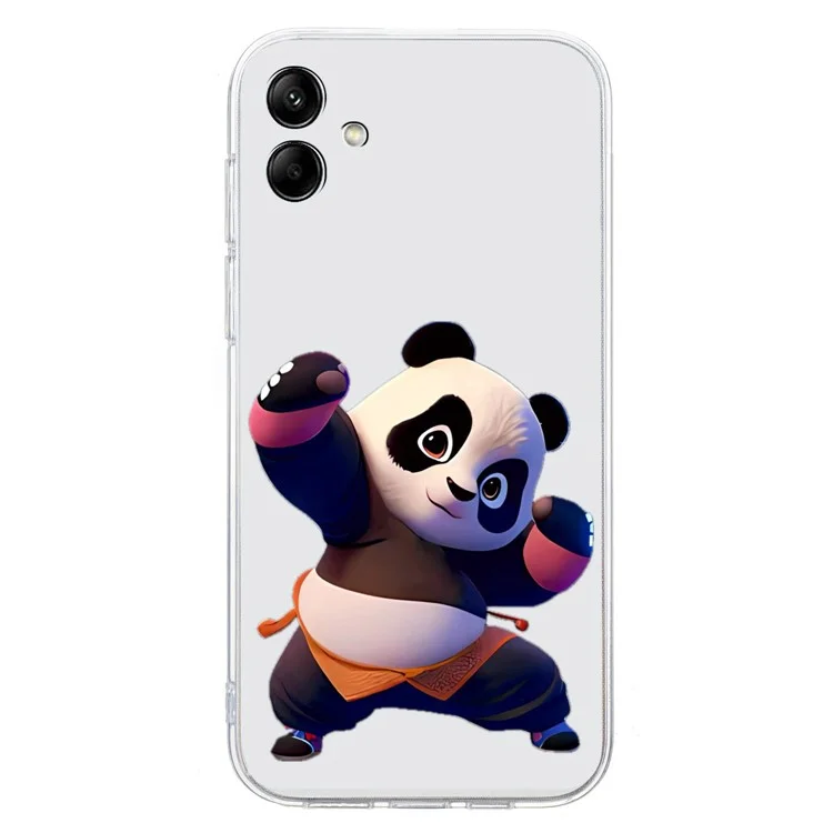 Para Samsung Galaxy A05 4G TPU Capa de Telefone Padrão Impressão Protetora Back Cover - Panda