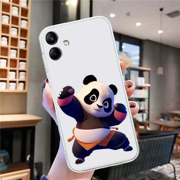 Para Samsung Galaxy A05 4G TPU Capa de Telefone Padrão Impressão Protetora Back Cover - Panda