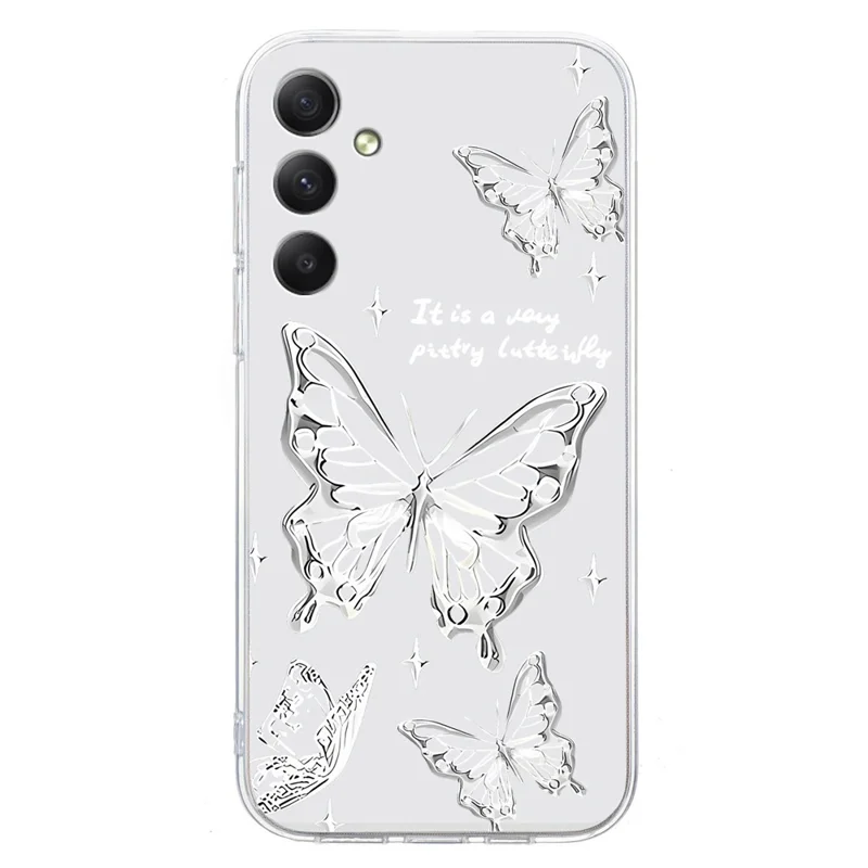 For Samsung Galaxy A35 5G Case Pattern Printing Protective TPU Phone Cover - Butterfly