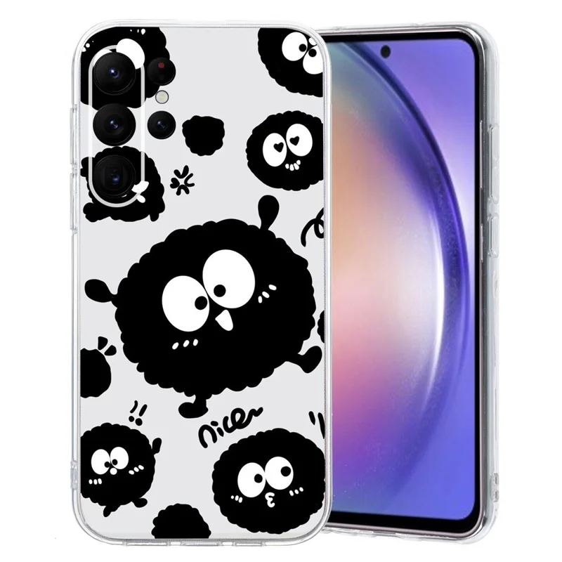 Für Samsung Galaxy S24 Ultra Case Anti-Drop TPU Phone Cover Pattern Printing - Schwarzer Ziegelstein