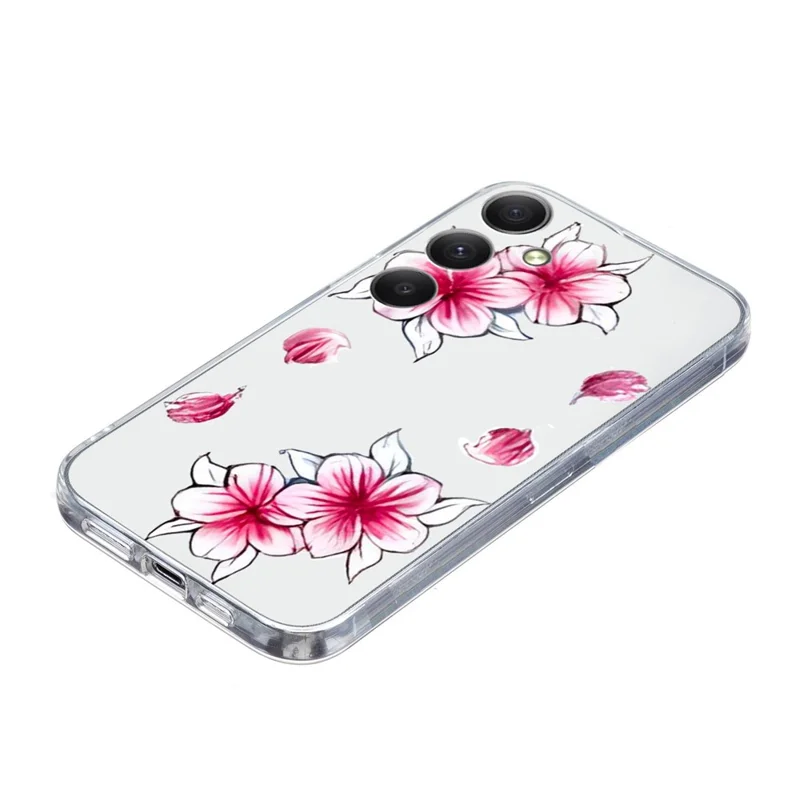 For Samsung Galaxy S23 FE Case Pattern Printing Shockproof TPU Phone Cover - Cherry Blossom
