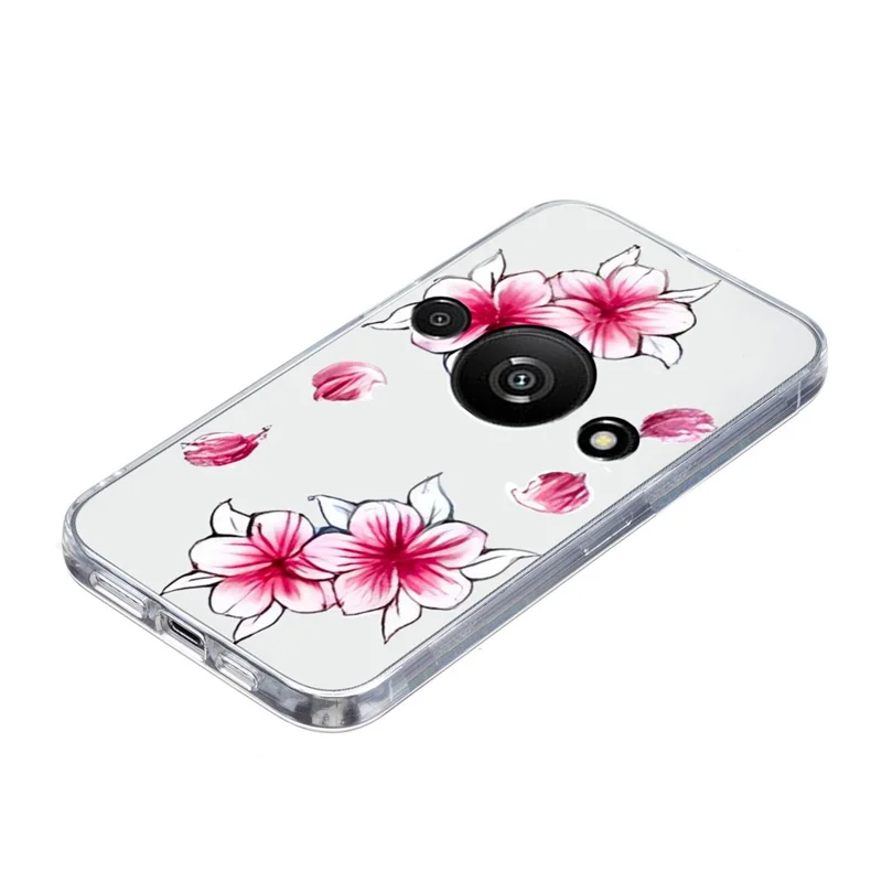 For Xiaomi Redmi A3 4G / Poco C61 4G TPU Case Pattern Printing Phone Back Cover - Cherry Blossom
