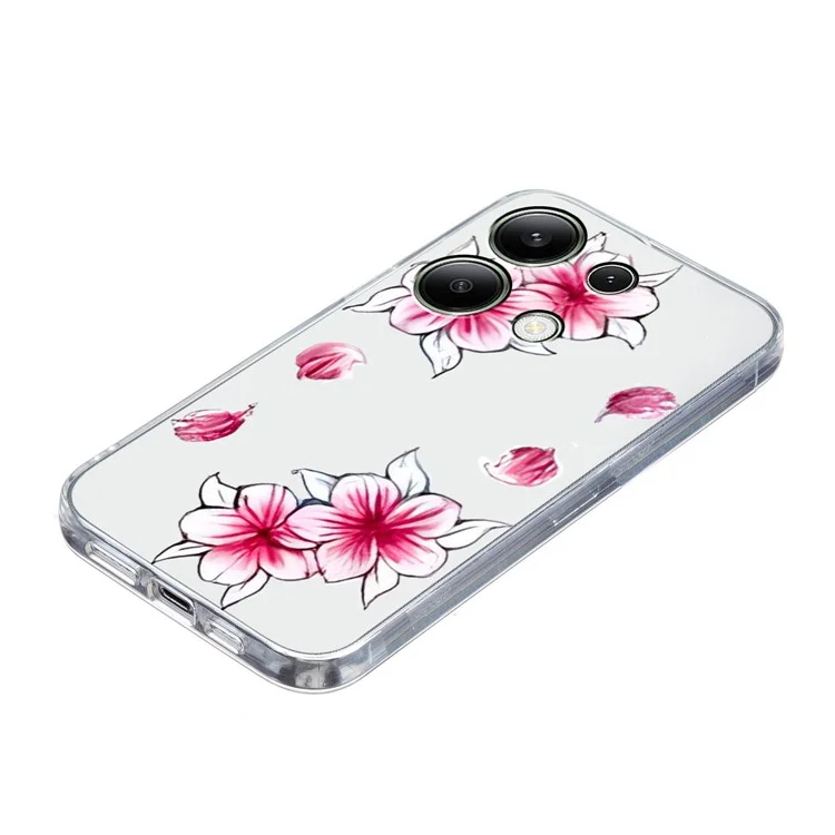For Xiaomi Redmi Note 13 Pro 4G / Poco M6 Pro 4G TPU Phone Case Pattern Printing - Cherry Blossom