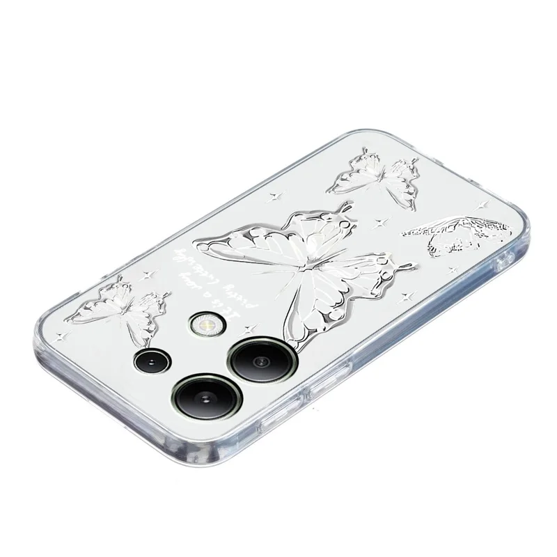 For Xiaomi Redmi Note 13 Pro 5G / Poco X6 5G TPU Case Pattern Printing Back Cover - Butterfly