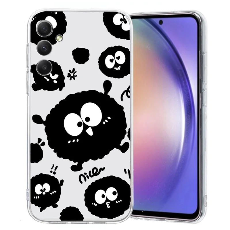 Für Samsung Galaxy S24 FE Case Soft TPU Muster Printing Slim Phone Cover - Schwarzer Backstein