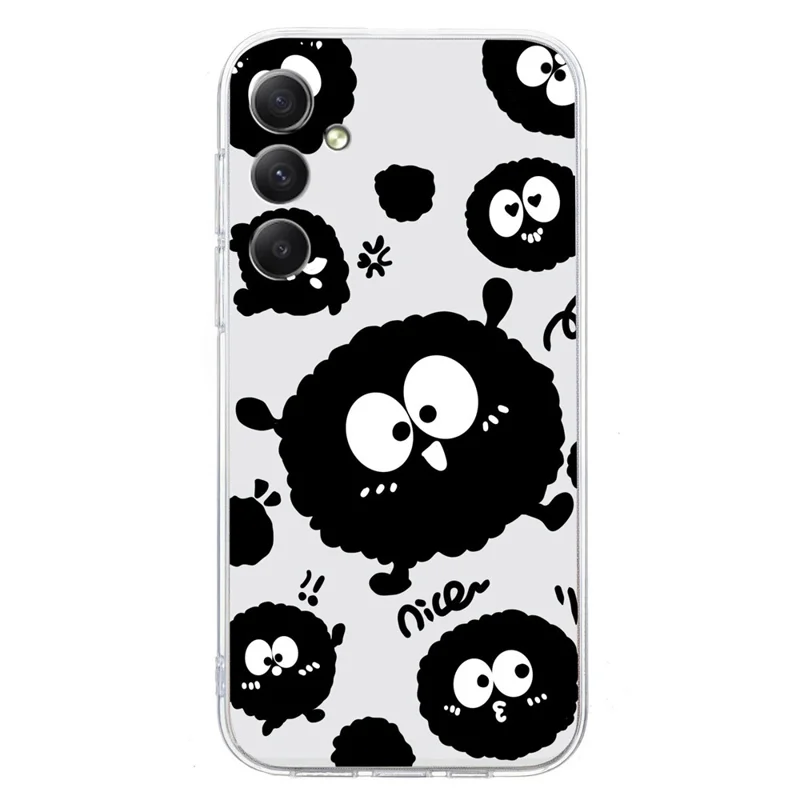 Für Samsung Galaxy S24 FE Case Soft TPU Muster Printing Slim Phone Cover - Schwarzer Backstein