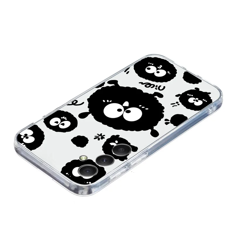 Für Samsung Galaxy S24 FE Case Soft TPU Muster Printing Slim Phone Cover - Schwarzer Backstein