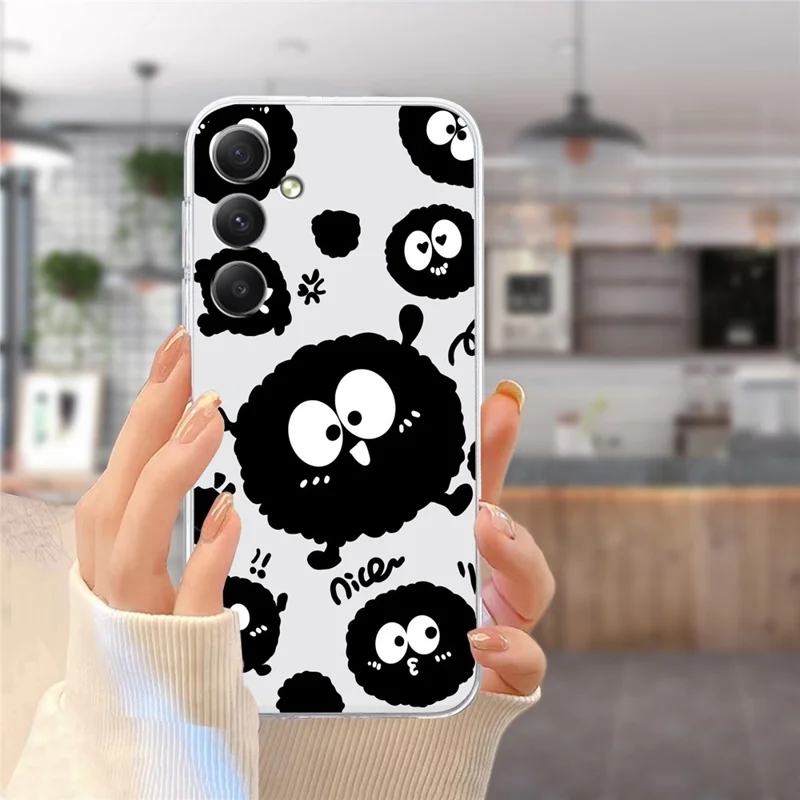 Für Samsung Galaxy S24 FE Case Soft TPU Muster Printing Slim Phone Cover - Schwarzer Backstein