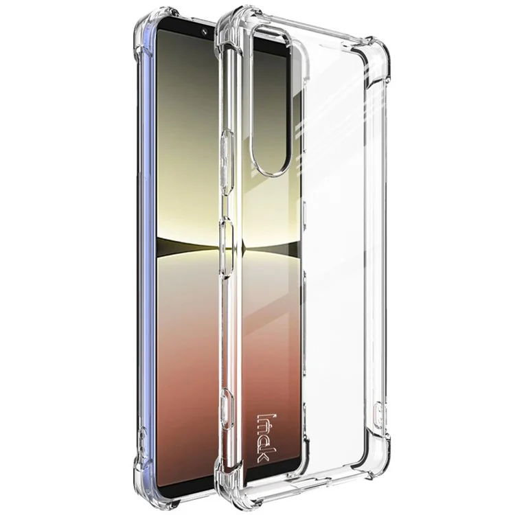 IMAK para Sony Xperia 5 IV 5G Cubierta TPU a prueba de golpes con airbag transparente Antirayado Estuche de teléfono móvil - Transparente