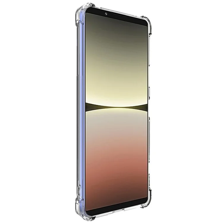 IMAK para Sony Xperia 5 IV 5G Cubierta TPU a prueba de golpes con airbag transparente Antirayado Estuche de teléfono móvil - Transparente