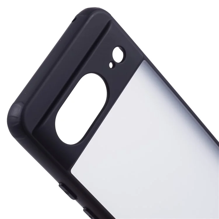 X-LEVEL Para Google Pixel 8 Case PC+TPU Capa de Telefone Anti-Impressão Digital - Preto