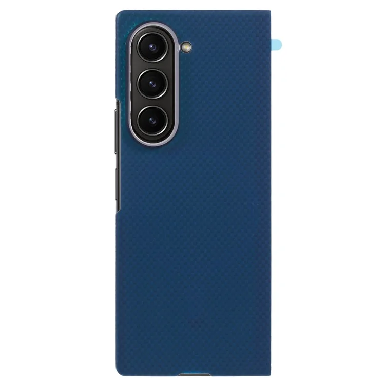 X-LEVEL Per Samsung Galaxy Z Fold6 5G Custodia Magnetica in Fibra di Carbonio Cover in Metallo con Cornice per Obiettivo - Blu