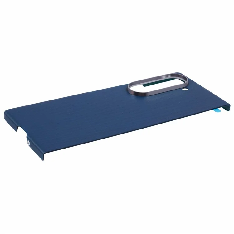 X-LEVEL Per Samsung Galaxy Z Fold6 5G Custodia Magnetica in Fibra di Carbonio Cover in Metallo con Cornice per Obiettivo - Blu