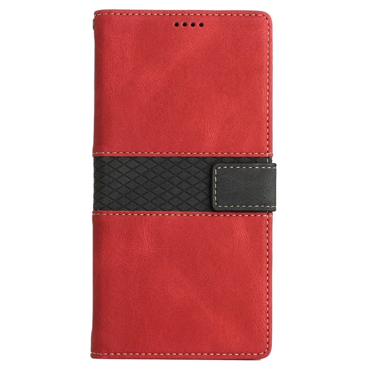 Para Google Pixel 9 / 9 Pro Funda Tarjeta Ranuras Cartera Cuero de PU Cubierta de Teléfono - Rojo