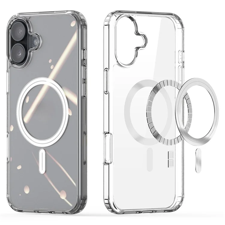 DUX DUCIS Clin Series for iPhone 16 Plus Magnetic Case Anti-Scratch Clear PC+TPU Phone Cover